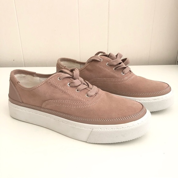 New All Saints Pink Platform Sneakers 11 - Picture 1 of 11